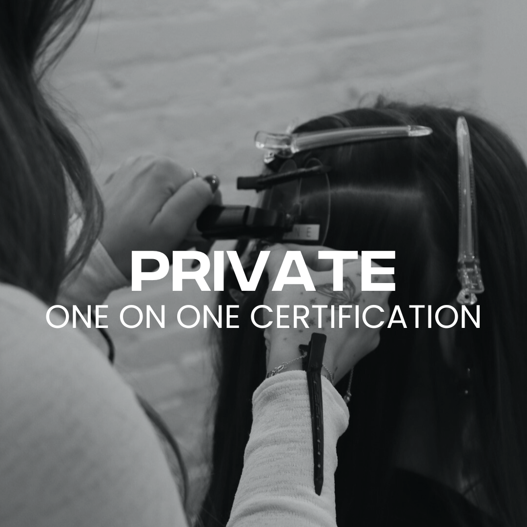 PRIVATE EXTENSION CERTIFICATION COURSE | INCLUDES FULL KIT + $500 HAIR CREDIT