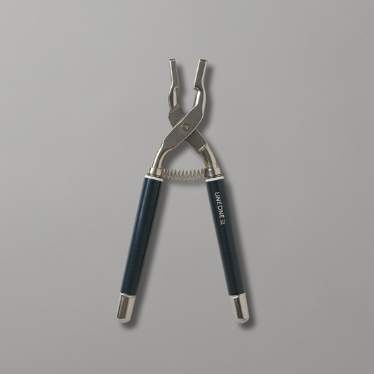 LINEONE Hair 360 Removal Pliers with twisted stainless steel jaws and black ergonomic handles