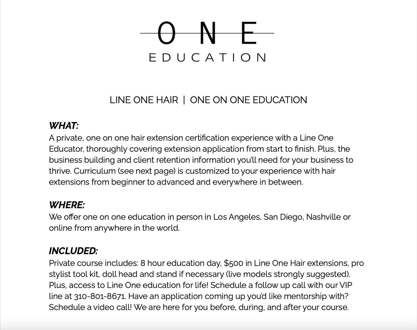 PRIVATE EXTENSION CERTIFICATION COURSE | INCLUDES FULL KIT + $500 HAIR CREDIT