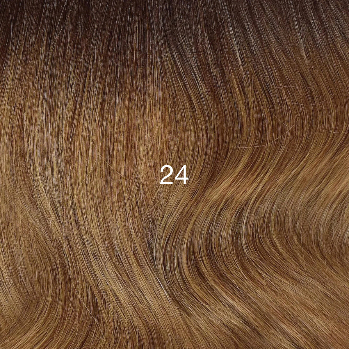 24 Rooted Neutral Medium Brunette Blonde Balayage / 20" - 1 Piece 90cm - 50g