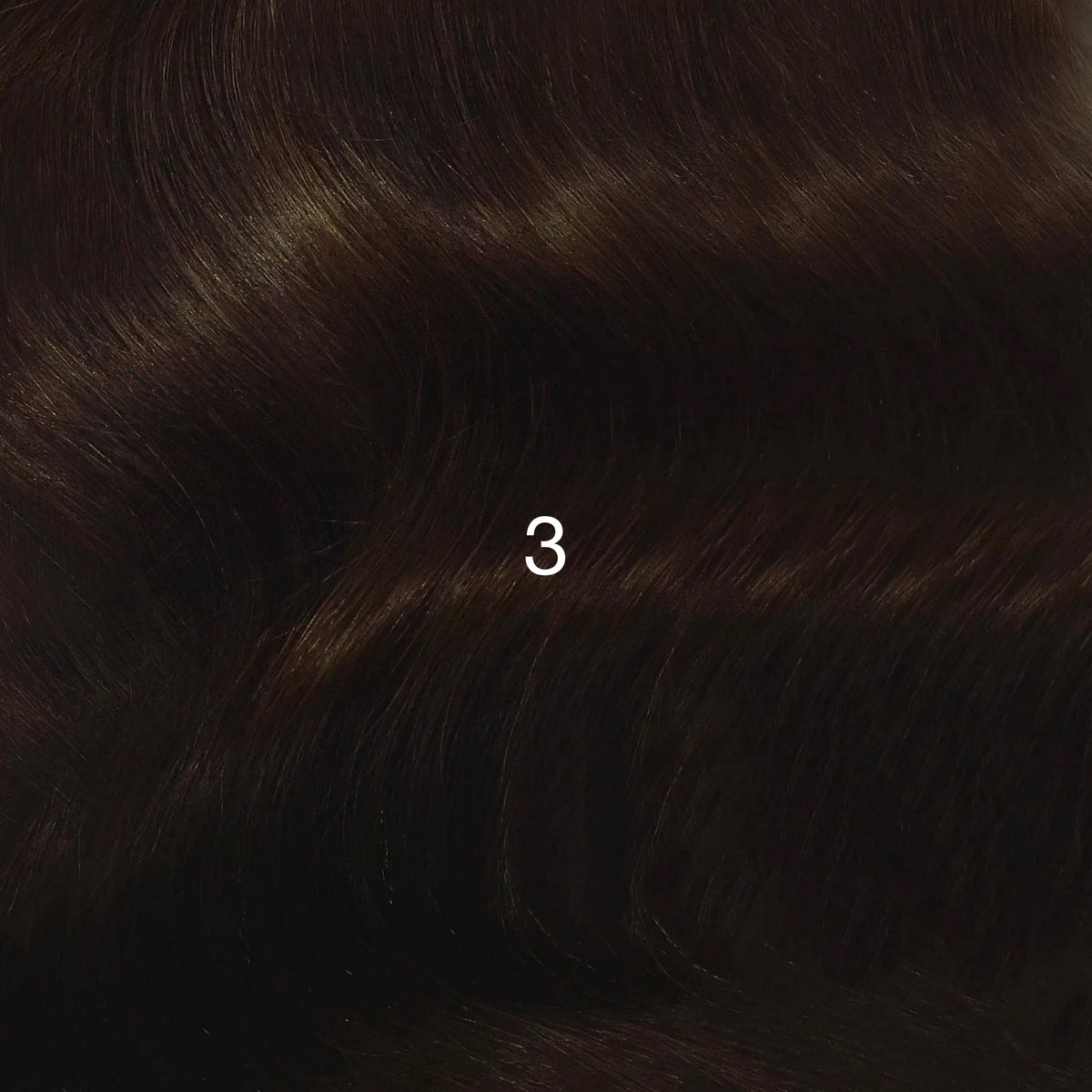 3 Darkest Warm Brunette / 20" - 1 Piece 90cm - 50g