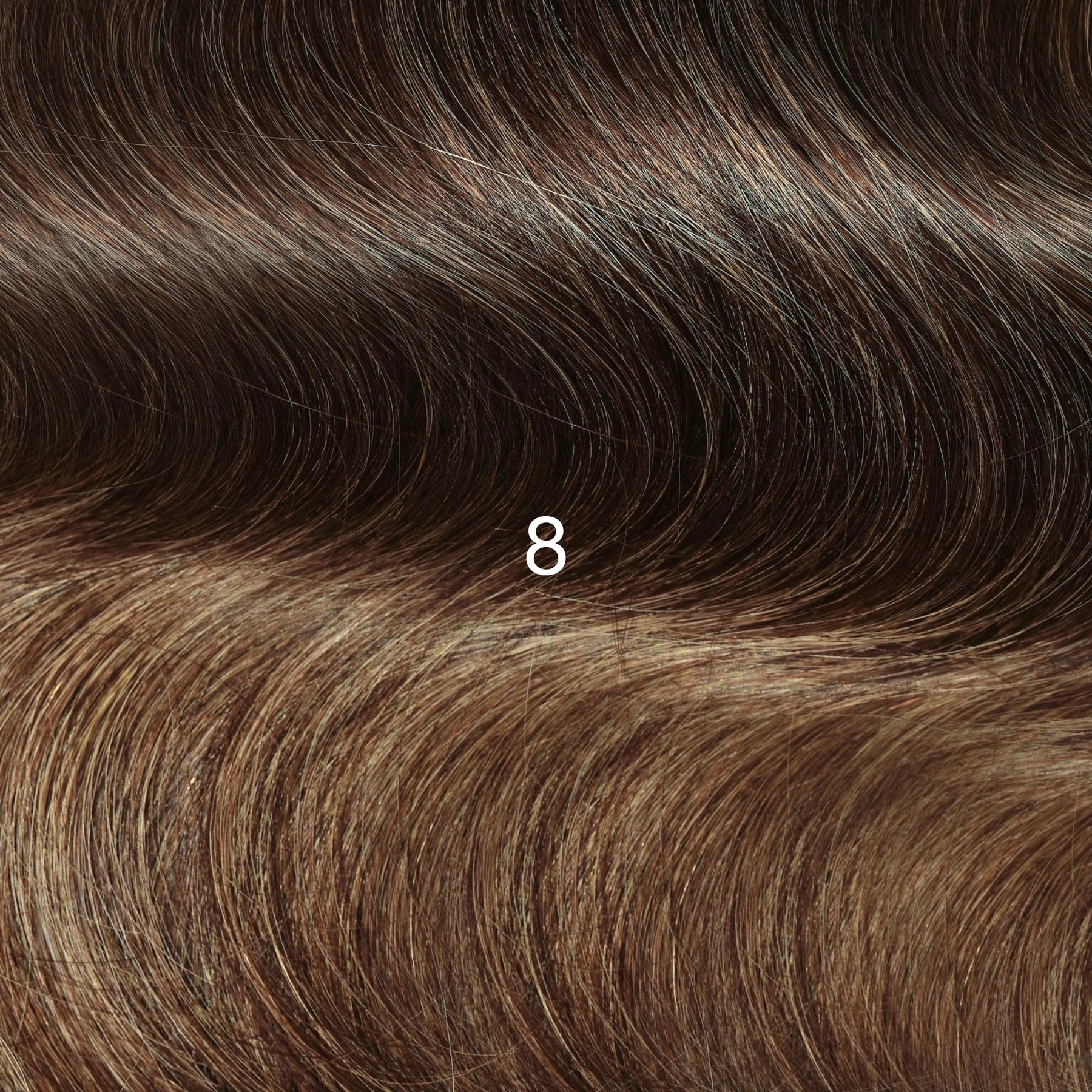 8 Rooted Brunette (highlights) / 20" - 1 Piece 90cm - 50g