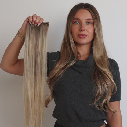 Bright Blonde Clip In Hair Extensions | LINEONE Hair