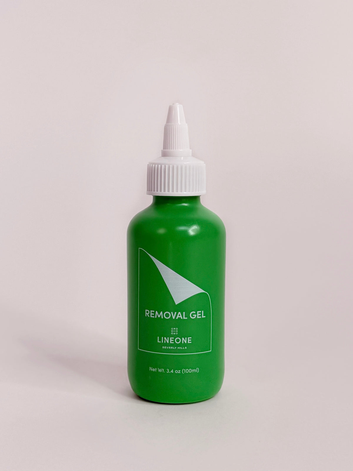 LINEONE Hair Removal Gel set of 10, green bottle with white nozzle cap, front label